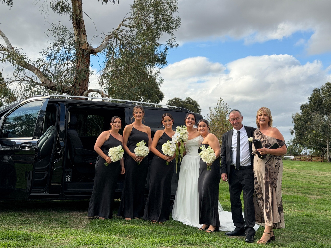 Little Black Limo driver and team